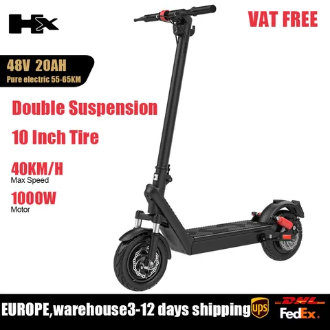 HUANCI HX X9B Электросамокат черный 1000 Вт 48В 20 Ач