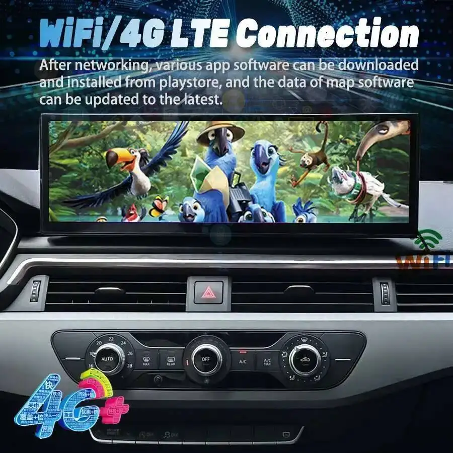 Фото 14.9-дюймовый Android Auto для Audi A4 A5 A4L S5 B9 RS4 RS5 2017 2018 2019 MMI CarPlay GPS мультимедийный проигрыватель с навигацией и DSP №2