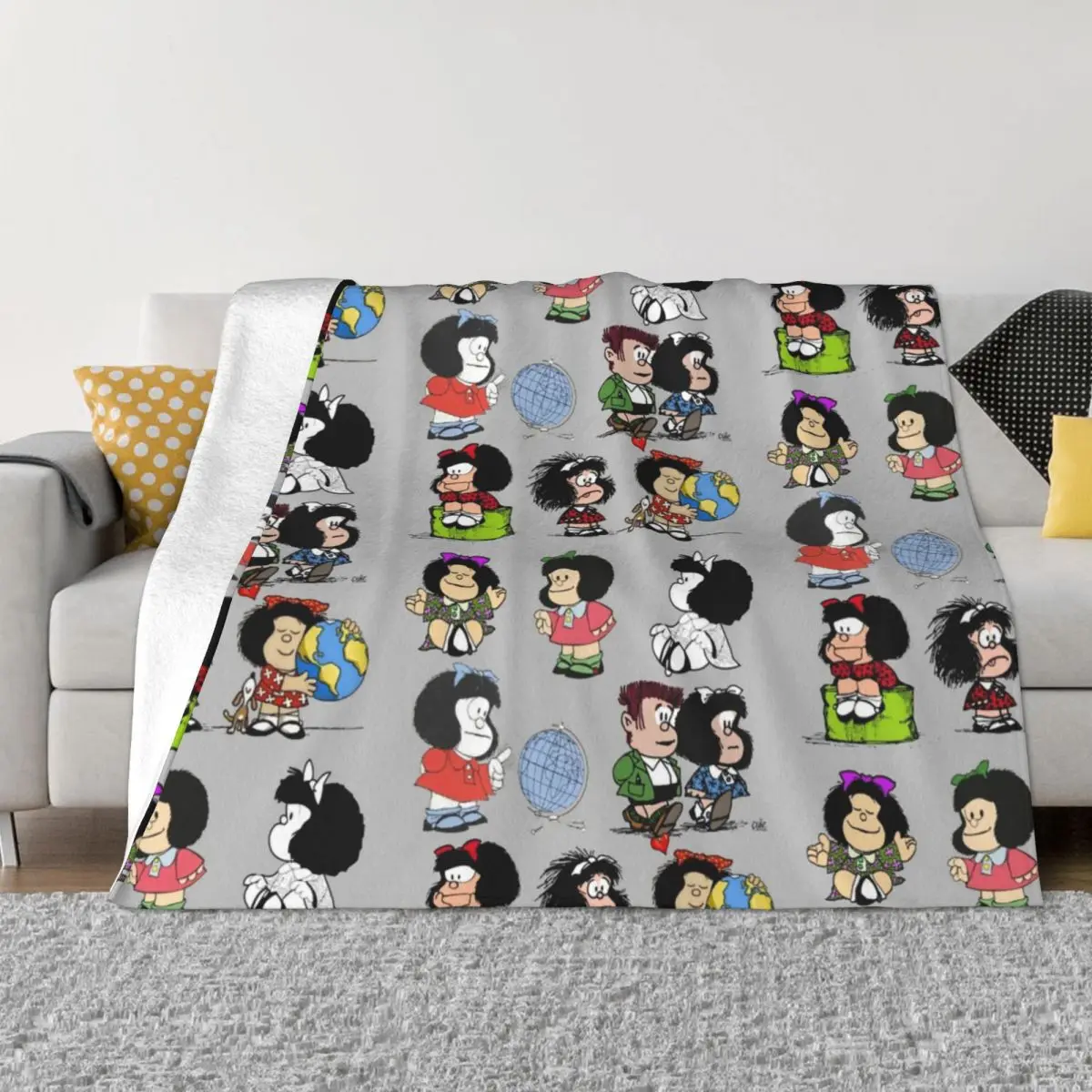 

Mafalda Аниме Манга плед одеяло коралловый флис плюшевое летнее портативное теплое плед одеяло s для кровати диван ковер