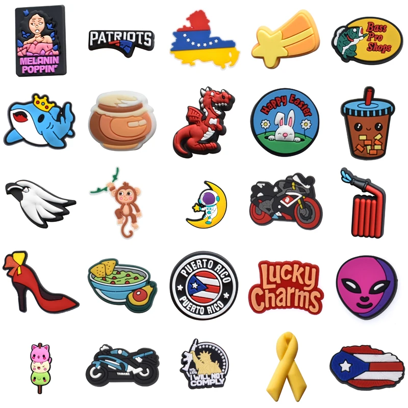 

Packs Boy Women Charm Decorations for Crocs Men Kids Shoe Charms Para Pins Gifts Wholesale Bulk Shoes Accessories Set Jeans Girl