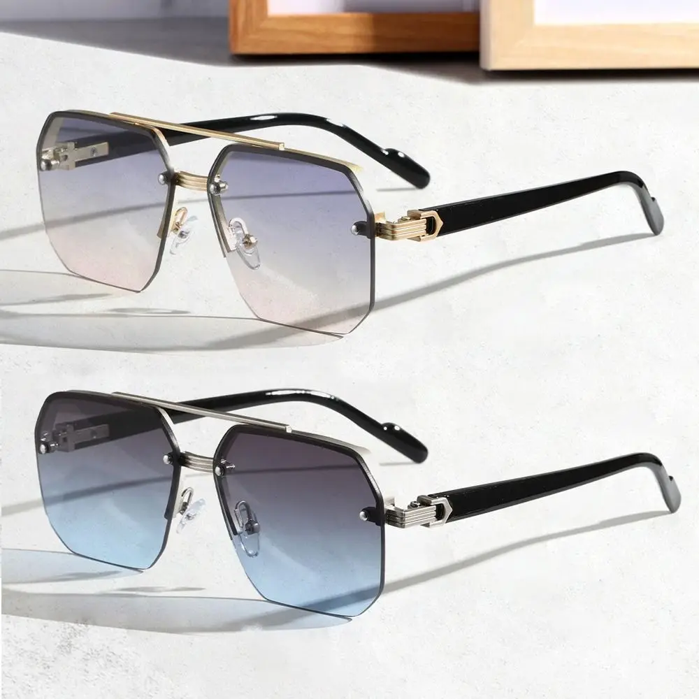 Ретро панк ветрозащитные солнцезащитные очки металлические УФ-защитные