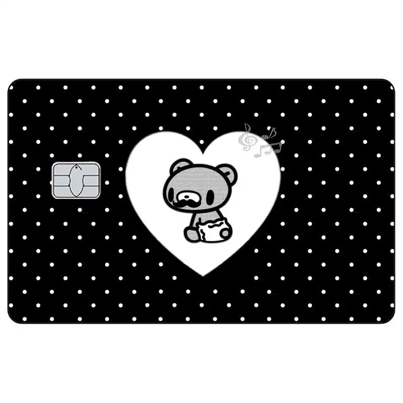 Фото Милые мультяшные матовые наклейки GLOOMY для кредитных карт: VISA, JCB, AMEX, MasterCard и других банковских карт с чипом – декоративные стикеры №4