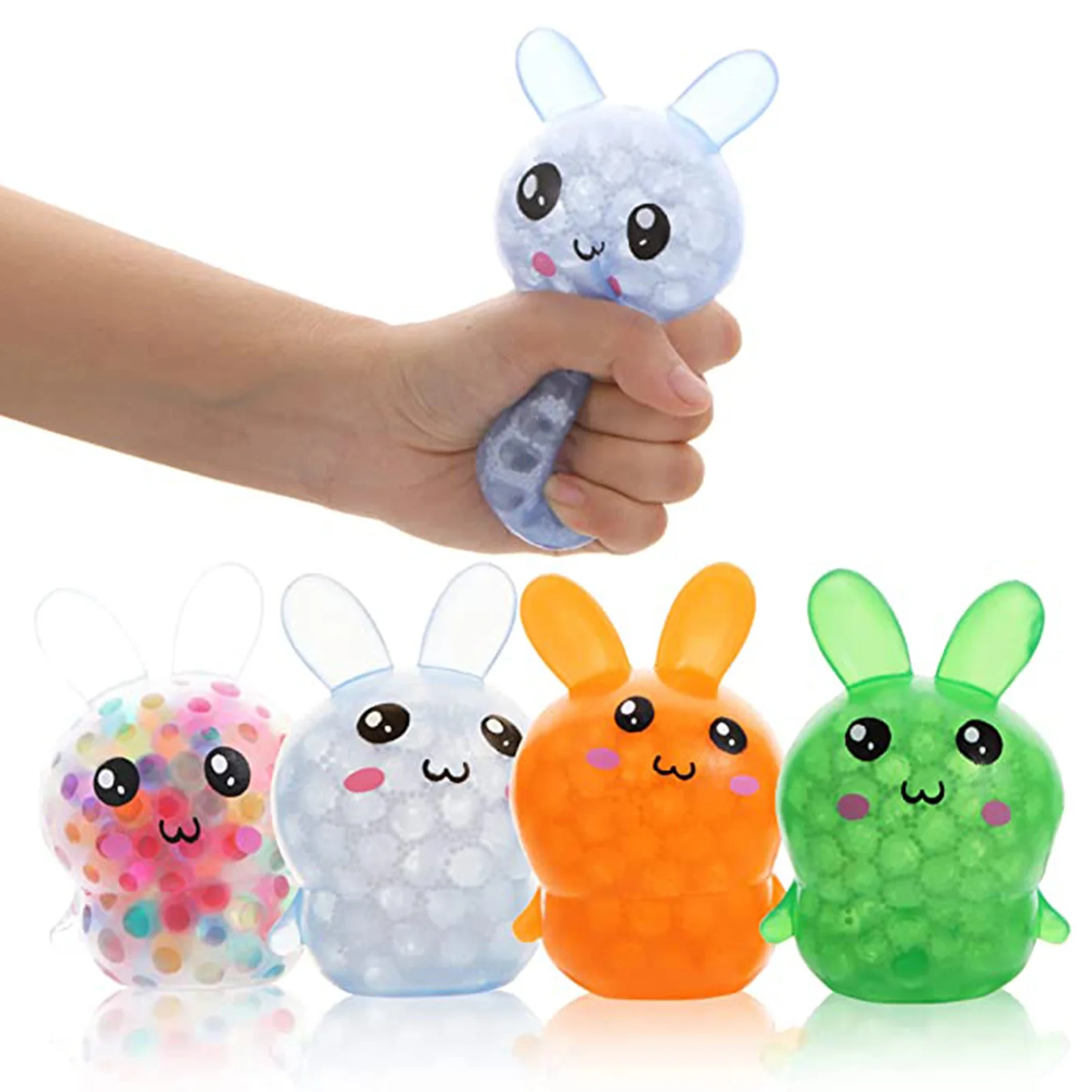 

Stress Ball Squishy Bunny Animals Sensory Ball Toy Decompress Easter Squeeze Balls For Kids Girls Boys Adults Soft Soothing