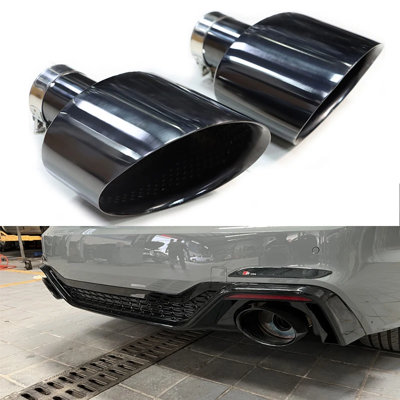 Выхлопная труба для Audi A3 A4 A5 A6 A7 До RS3 RS4 RS5 RS6 RS7 Насадка выхлопной системы