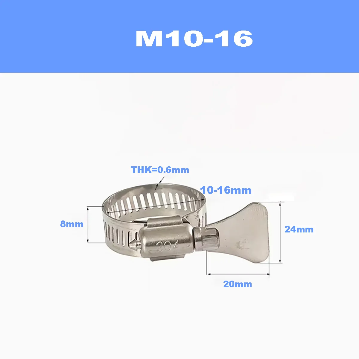 

Трубный зажим ручного типа из нержавеющей стали 304, ручной скрученный трубный зажим/водопроводная труба, газовая труба, трубный зажим для стиральной машины