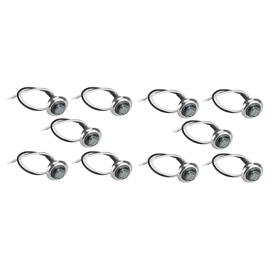 10 шт. Голубые Круглые боковые мини-маркеры для автомобиля грузовика прицепа