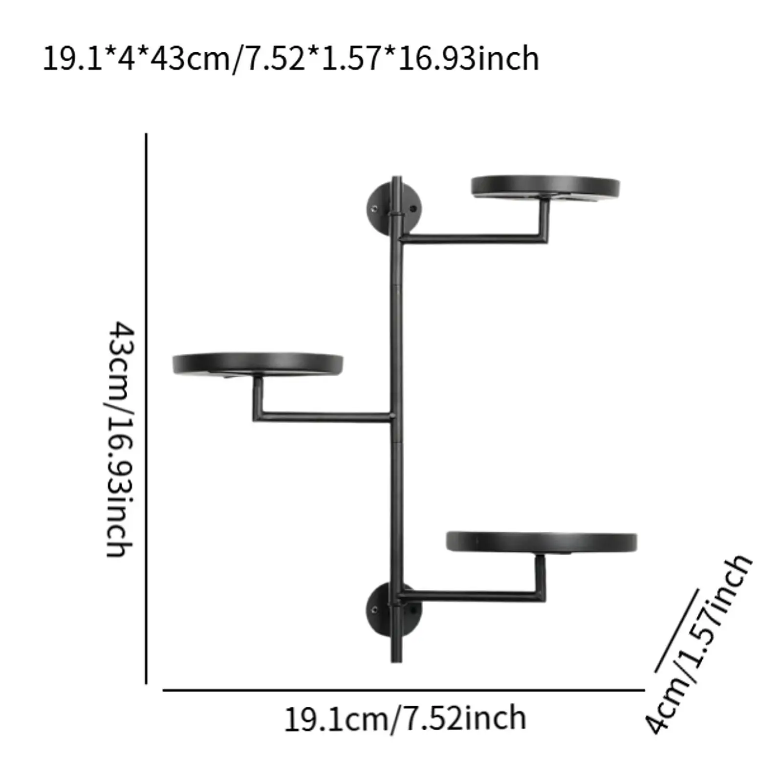 Вращающаяся полка для растений с окном компактная 3-уровневая устойчивая к