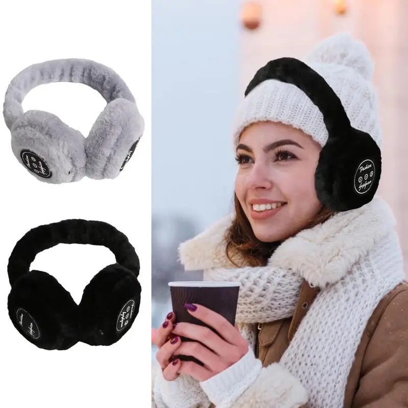 

Warm Earmuff Headphones Lovely Women Girl Fur Winter Ear Warmer Foldable Stuffed Warm Gaming Headset For Men For Winter