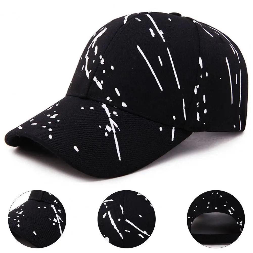 

Cotton Sunshade Cap Lightweight Breathable Graffiti Print Baseball Hat for Men Women