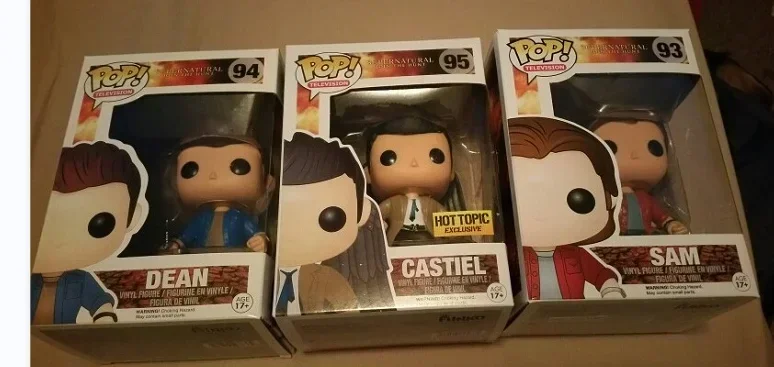 Новое поп-телевидение Funko Сверхъестественное Присоединяйтесь охотой Sam93. # Дин 94