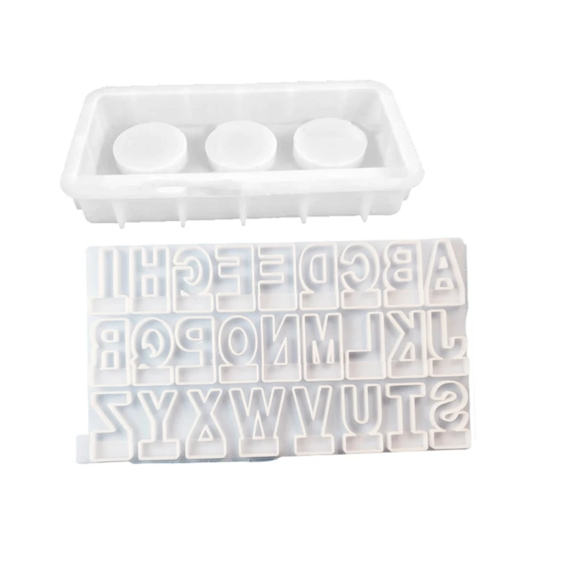 Новинка 2023 26 букв форма для подсвечника 3D основа свечи силиконовая штукатурка