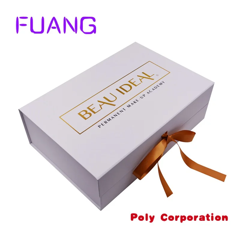 Wholesale Custom Large Luxury Handbag Cosmetics Packaging Magnetic Folding Gift Paper Box Packaginpacking box for small business