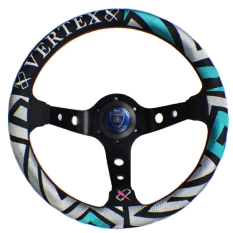 New Hot Universal JDM Vertex Steering Wheel 330mm 13inch Super fiber Leather Embroidery Drifting Sports 320mm For Honda Toyota