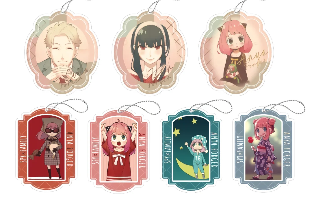 

Anime SPY×FAMILY Twilight Yor Forger Anya Forger Cosplay PVC Figure Pendant Keychain Keyring Figure Kids Toy 1759