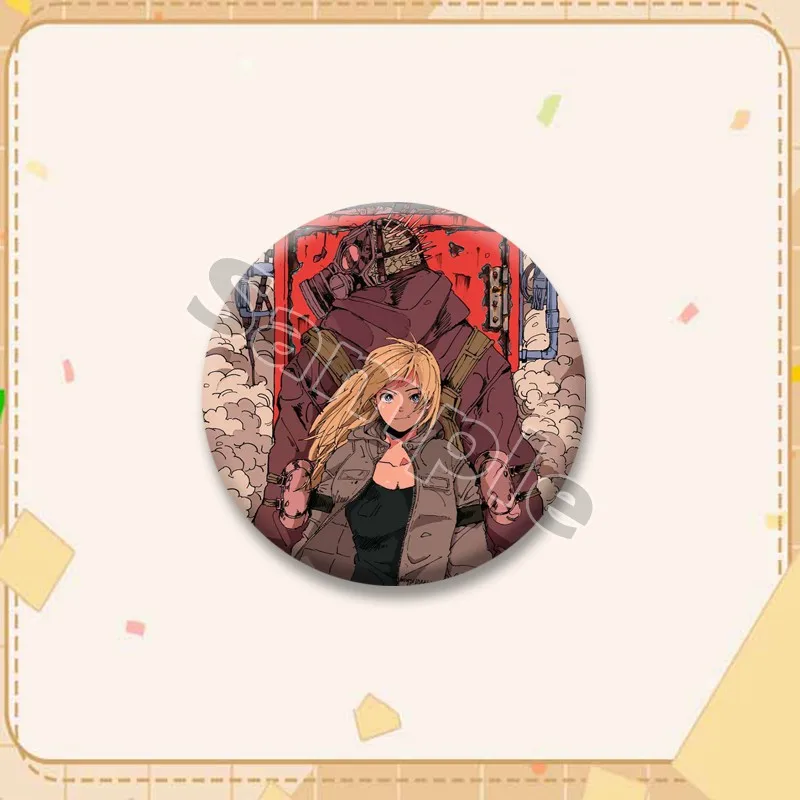 Фото Значок-брошь D-Dorohedoro (Манга) в форме круга, в стиле хоррор-аниме, для рюкзаков, портфелей, одежды, аксессуаров, украшений, подарки для друзей №3