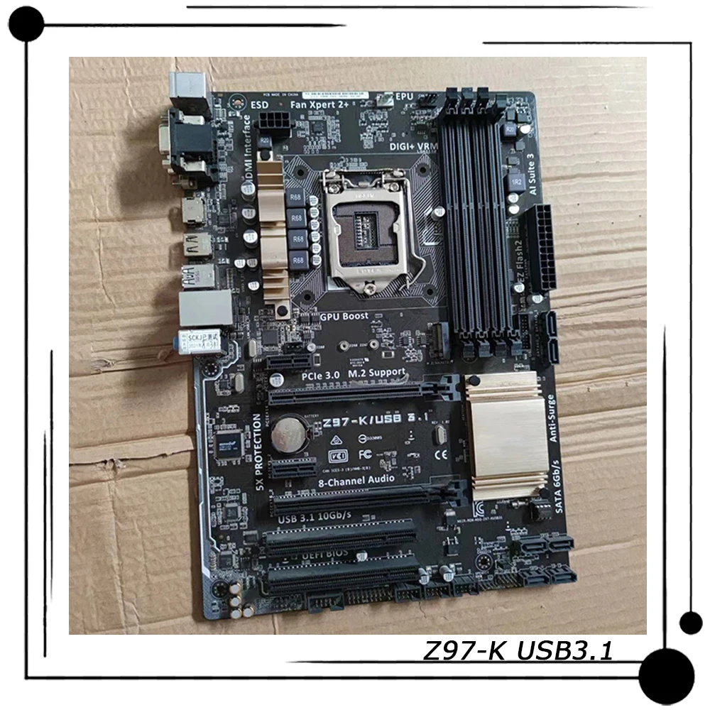 

Z97-K USB3.1 для ASUS ATX материнская плата для настольного компьютера Intel Z97 LGA 1150 поддержка Core i7/i5/i3/Pentium/Celeron 100% Протестировано Быстрая доставка