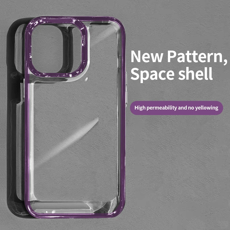 

For iPhone 14 Case Clear Shockproof Bumper Phone Case For iPhone 13 12 11 Pro Max XS Max XR Transparent Acrylic Hard Cover Funda
