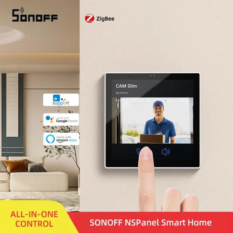 

Itead SONOFF NSPanel Pro Smart Home Control Panel EU HMI TFT 3.95" Touch Screen Smart Scene Display Via Alexa Google Home Alice
