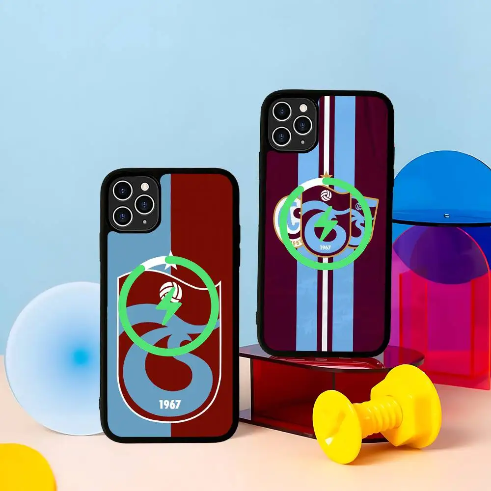 Фото Магнитный чехол для телефона T-Turkey T-Trabzonspor для iPhone 16 15 14 13 12 11 17 Pro Max Plus с поддержкой беспроводной зарядки №1