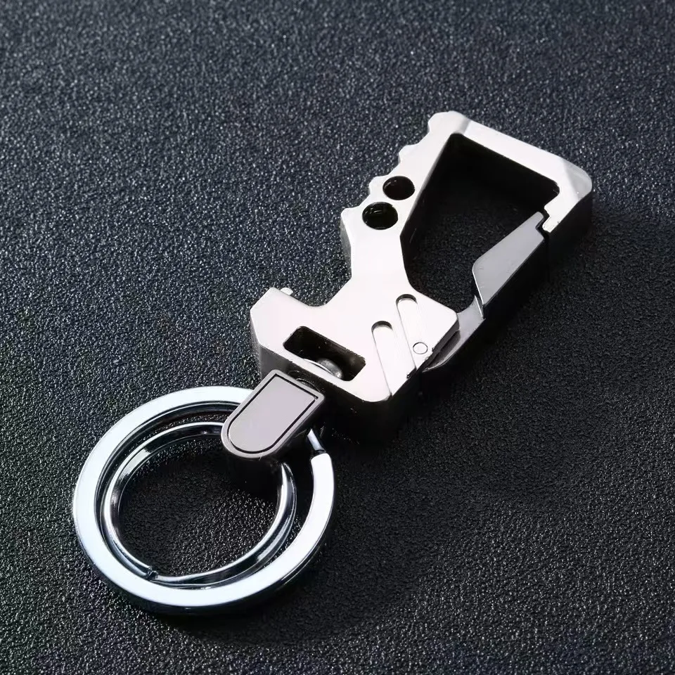 

Многофункциональный Мужской Брелок-ключница Из Цинкового Сплава С Металлической Пряжкой Для Ремня, Защитой От Потери