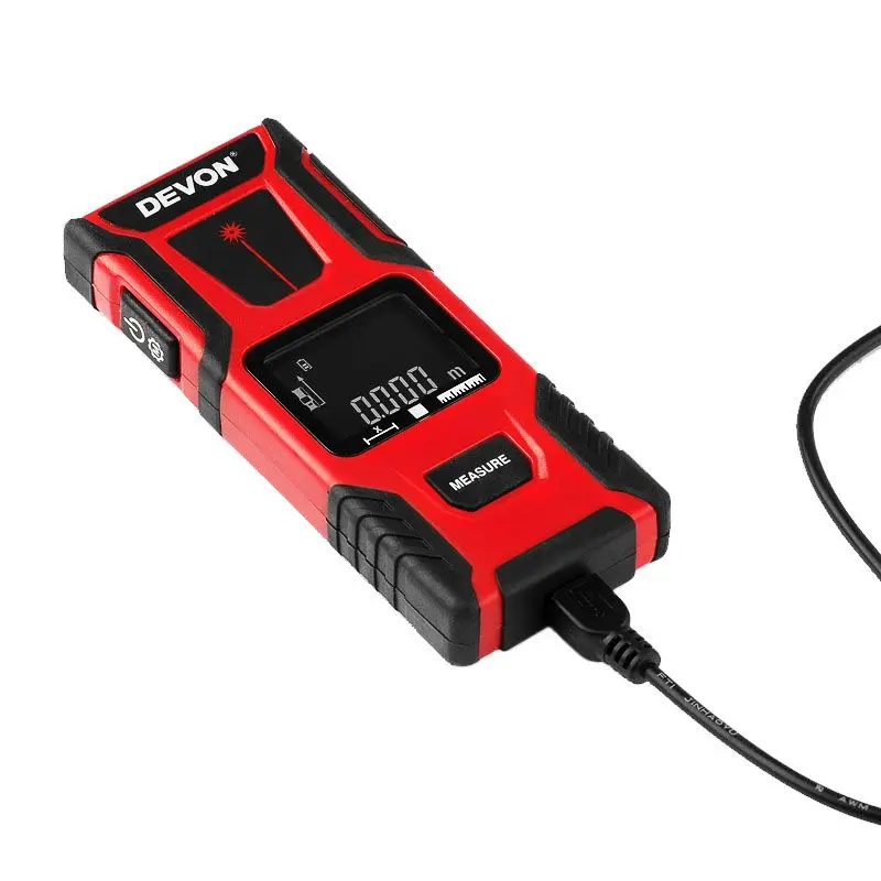 Лазерный дальномер DEVON 40/60/80 м с зарядкой от USB |
