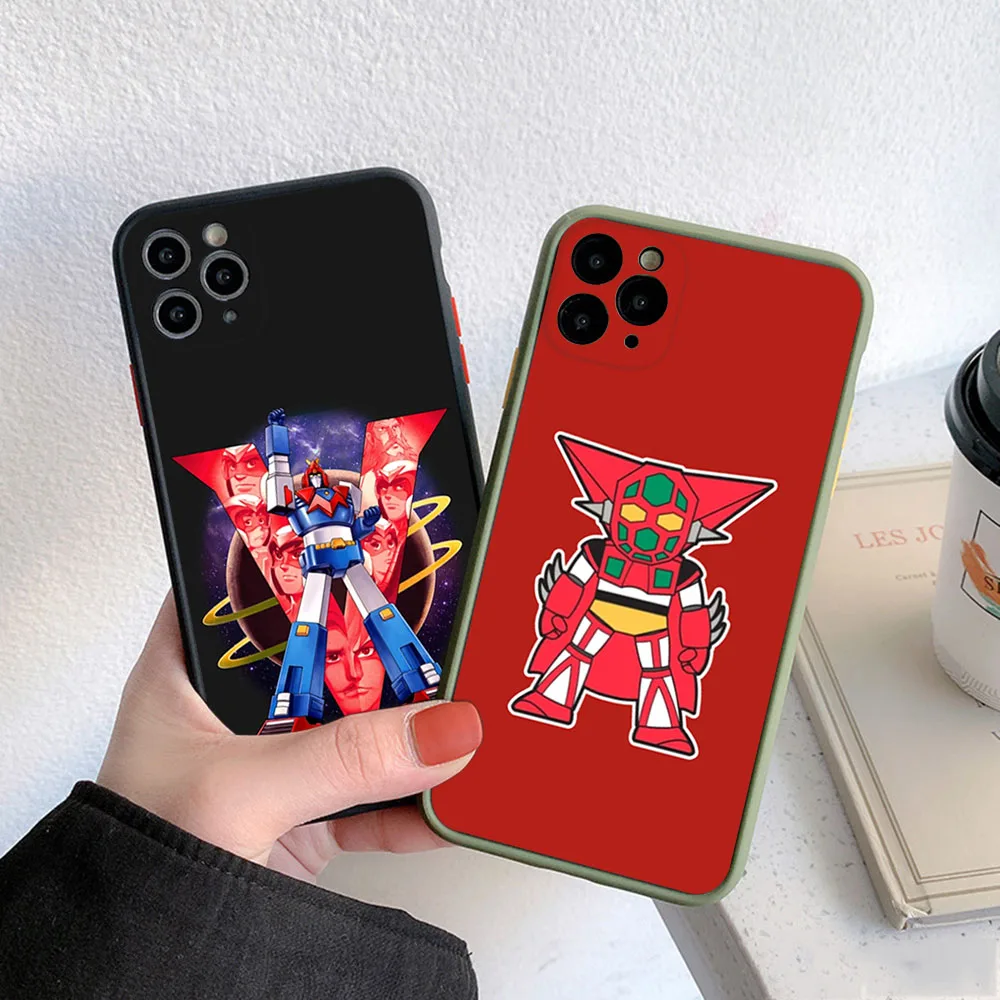 Phone Case For iphone 16 15 14 Pro Max 7 8 Plus 11 12 13 Mini XR XSMax 16Pro 15Plus Super Robot Wars Matte Translucent Cover
