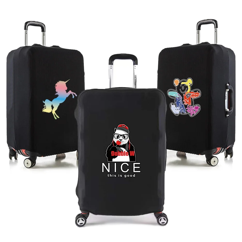 

Защитный чехол для чемодана, утолщенный эластичный чехол для чемодана размером 18-28 дюймов, цветные аниме аксессуары для путешественников