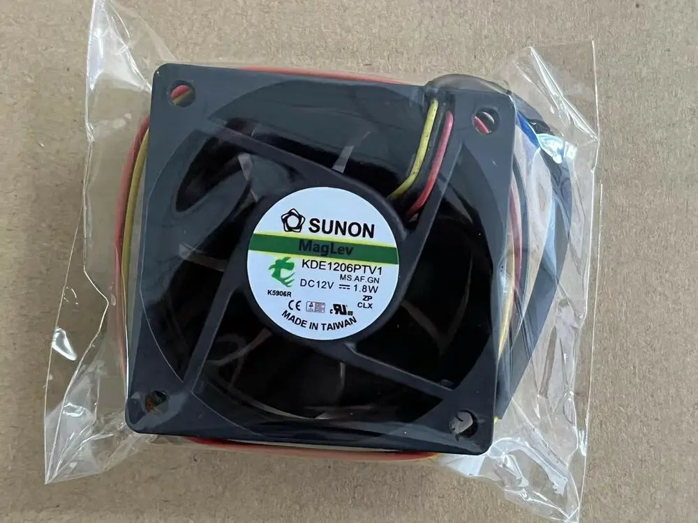 1 шт. SUNON KDE1206PTV1 6025 6 см DC 12 В 1,8 Вт 3-контактный скоростной охлаждающий вентилятор