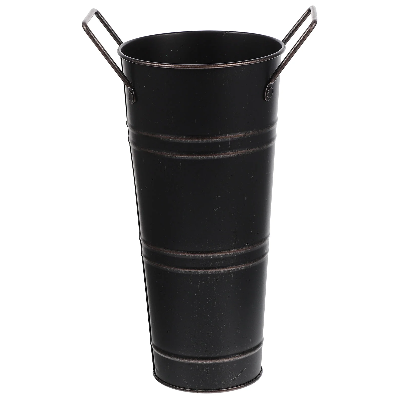 

Flower Vase Bucket Metal Vases Vintage Farmhouse Rustic Galvanized Pot Arrangement Jug Chic French Flowers Planter Can Milk Iron