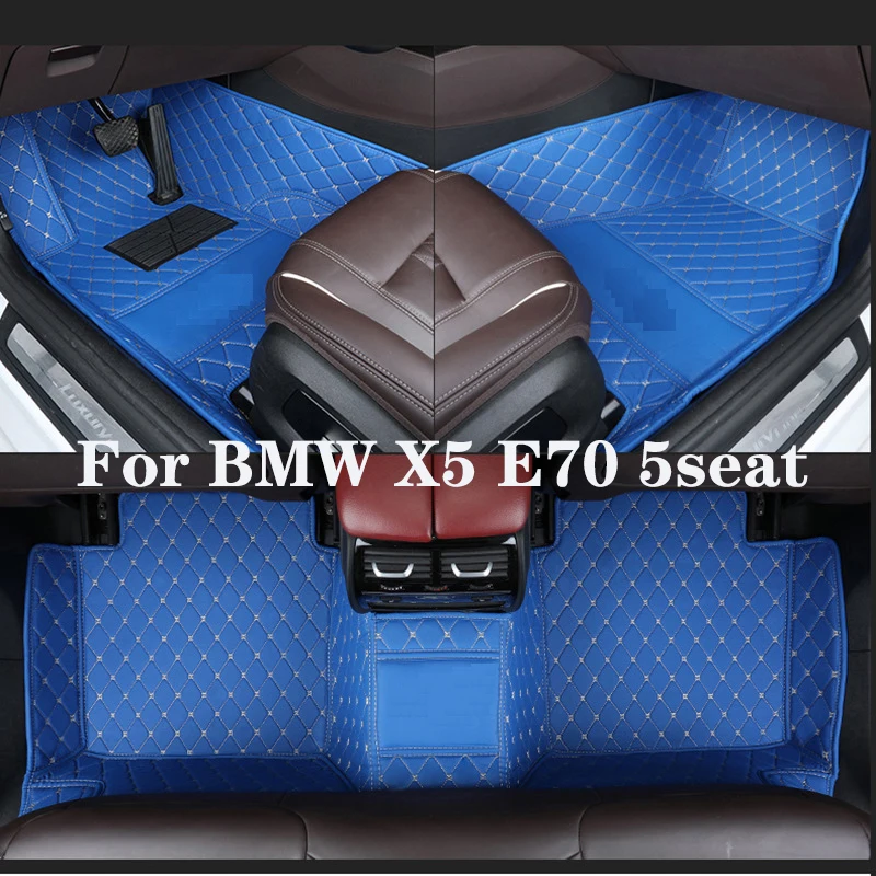 

Full Surround Custom Leather Car Floor Mat For BMW X5 E70 5seat 2008-2013 (Model Year) Car Interior Auto Parts