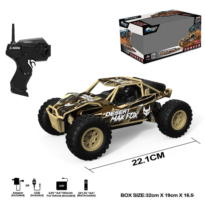 

1:24 Four-wheel Drive Desert Off-road Truck 2.4g Electric Climbing Car High-speed Remote Control Toy Car Outdoor Children's Toy
