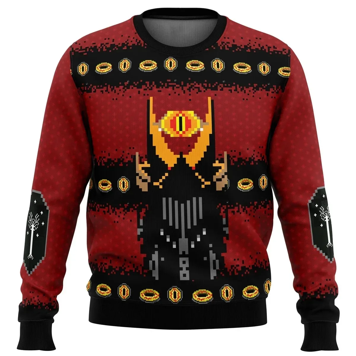 Фото Властелин колец Filthy Hobitses Ugly Christmas свитер с героями мультфильмов аниме для женщин и мужчин пуловеры топы модная толстовка с капюшоном для пар №4
