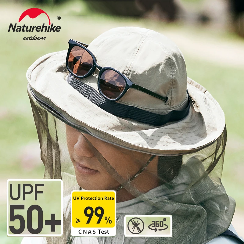 

Панама Naturehike 2023 с широкими полями, Женская Солнцезащитная дышащая шляпа для рыбаков, горного туризма
