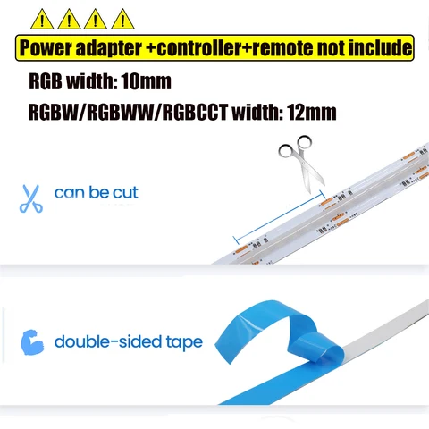 KISUFU гибкая светодиодная лента RGB COB 12В/24В