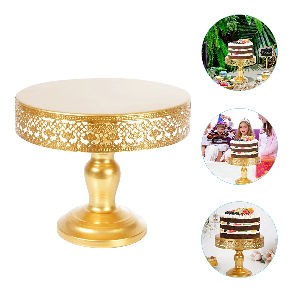 

High Base Cake Tray Stainless Steel Cake Stand Cupcake Display Rack Home Party Cake Stand