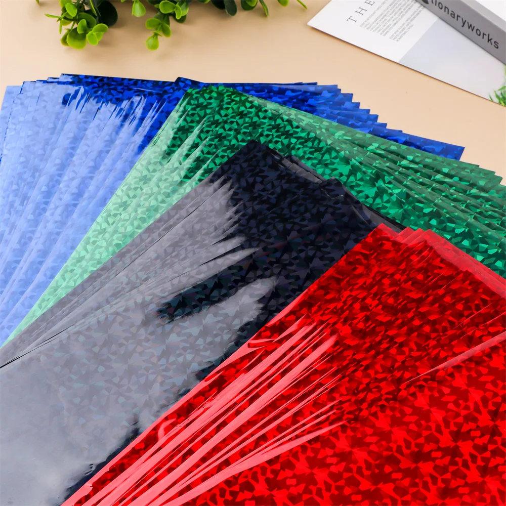 50 шт. красная черная зеленая синяя цветная фольгированная бумага с тонером для
