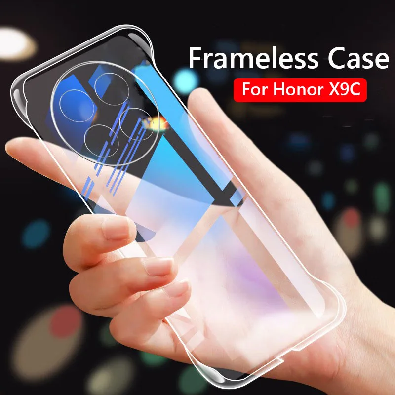 Frameless Slim Clear Hard Back Cover Case On For Honor X9C HonorX9C ShockProof Coque Phone Cases