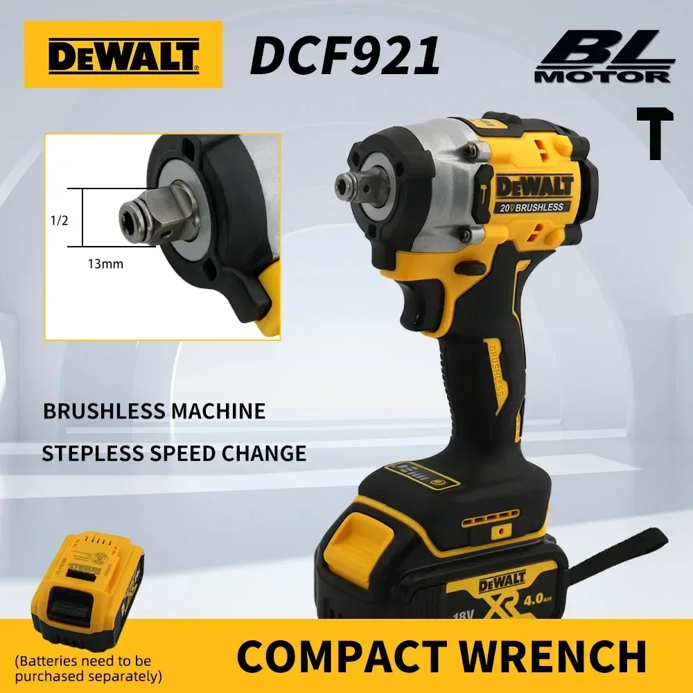 DEWALT DCF921 ATOMIC Аккумуляторный ударный гайковерт Беспроводная отвертка с