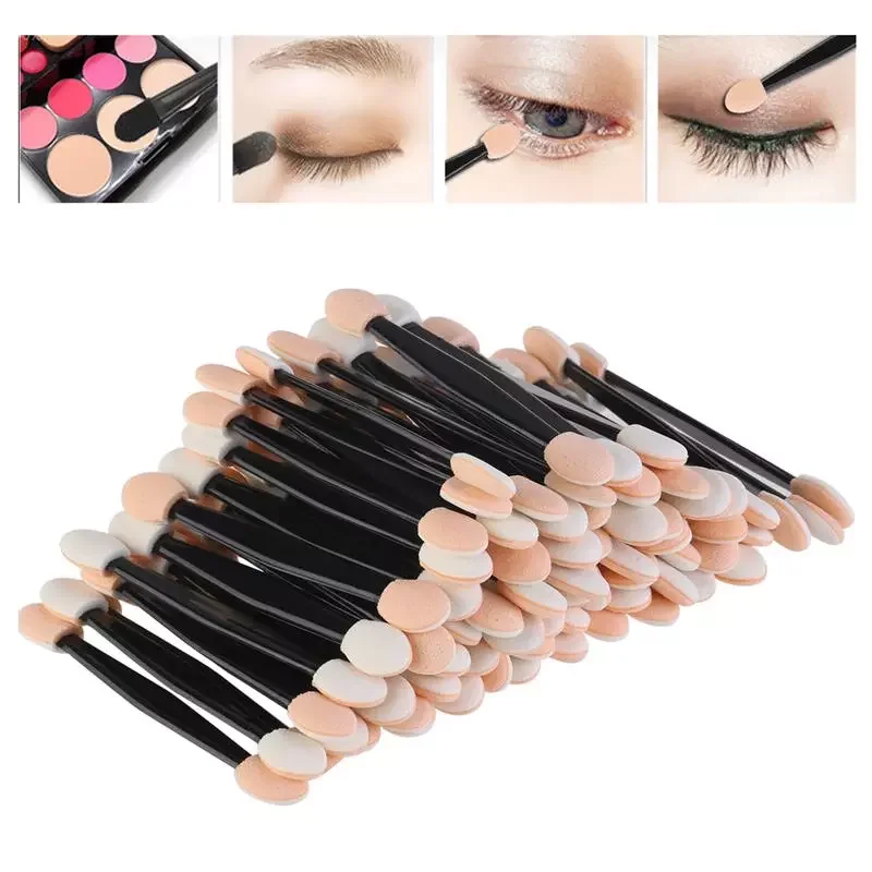 

Disposable Eyeshadow Brushes Make up Dual Sided Sponge Nylon Sets Eye Shadow Brushes For Cosmetic Applicator Makeup