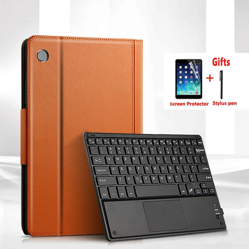 

Wireless Bluetooth TouchPad Keyboard Case For Huawei MatePad T10S AGS3-L09 W09 T10 AGR-W09 L09 Luxury PU Leather Magnetic Cover