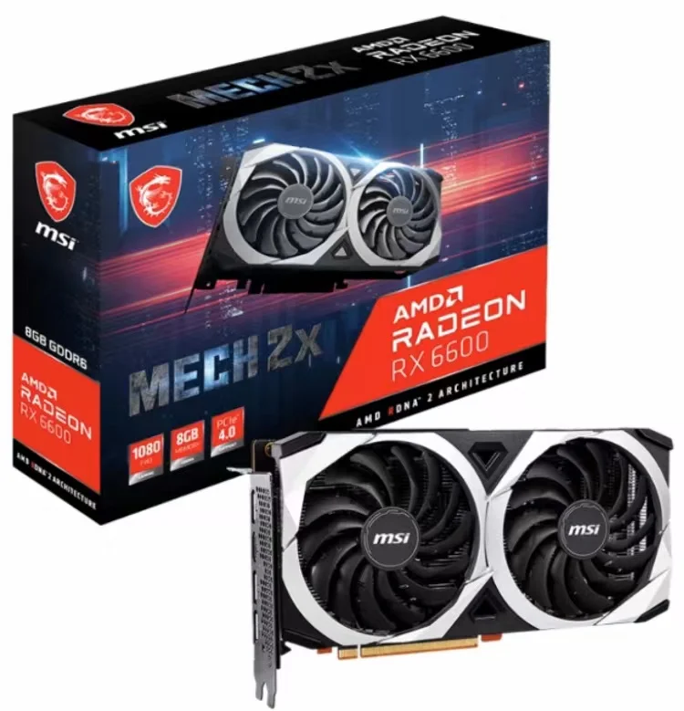 

New MSI RADEON RX 6600 XT MECH 2X 8G OC Graphics Gard brand new rx5700xt rx 580 8gb Gtx 1660S 588 Gpu 2080 Ti 1030 2Gb 6600 XT