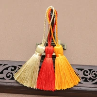 5pcs 100mm hanging rope silk tassel fringe for diy key chain earring hooks pendant jewelry making finding supplies accessories