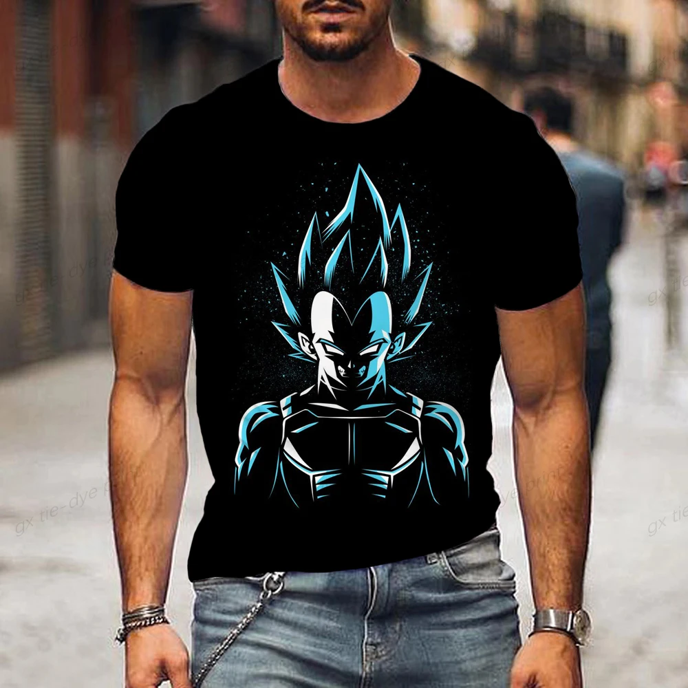 

Essentials T Shirt for Men Printed T-shirt Dragon Ball Z Streetwear Tops 2023 Goku Vegeta T-shirts Men's Harajuku Style 110-6XL