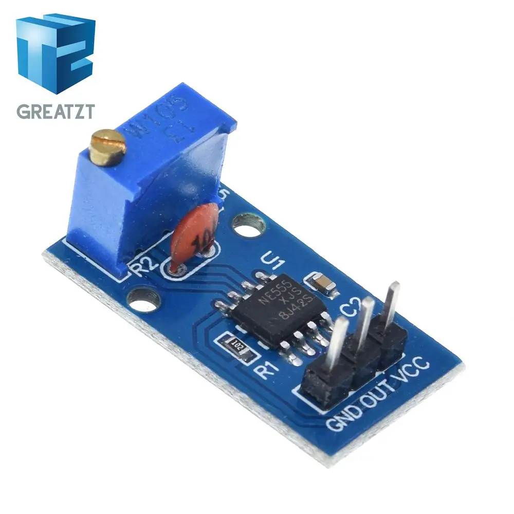Фото Модуль генератора импульсов с регулируемой частотой GREATZT NE555 для Arduino Smart Car №3