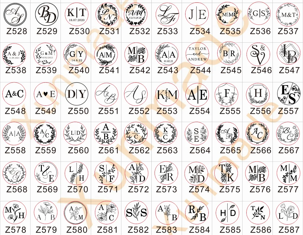 Индивидуальные инициалы штамп для тиснения книг на свадьбу адреса форма