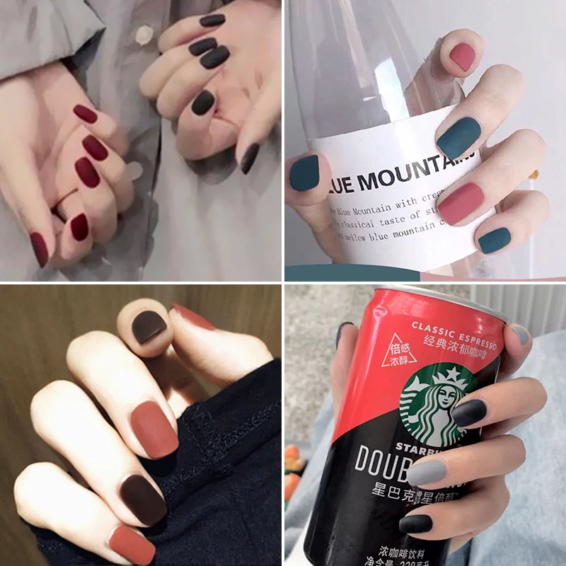 

Short square unpolished fake nail piece collection Nail art Convenient nail art Multi-color makeup Wholesale cosmetics DN28