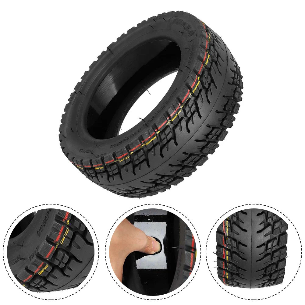 

10inch 10x3.0 Off-road Tyre 255*80 80/65-6 Black Built-in Live Glue Electric Scooter Rubber Durable And Practical