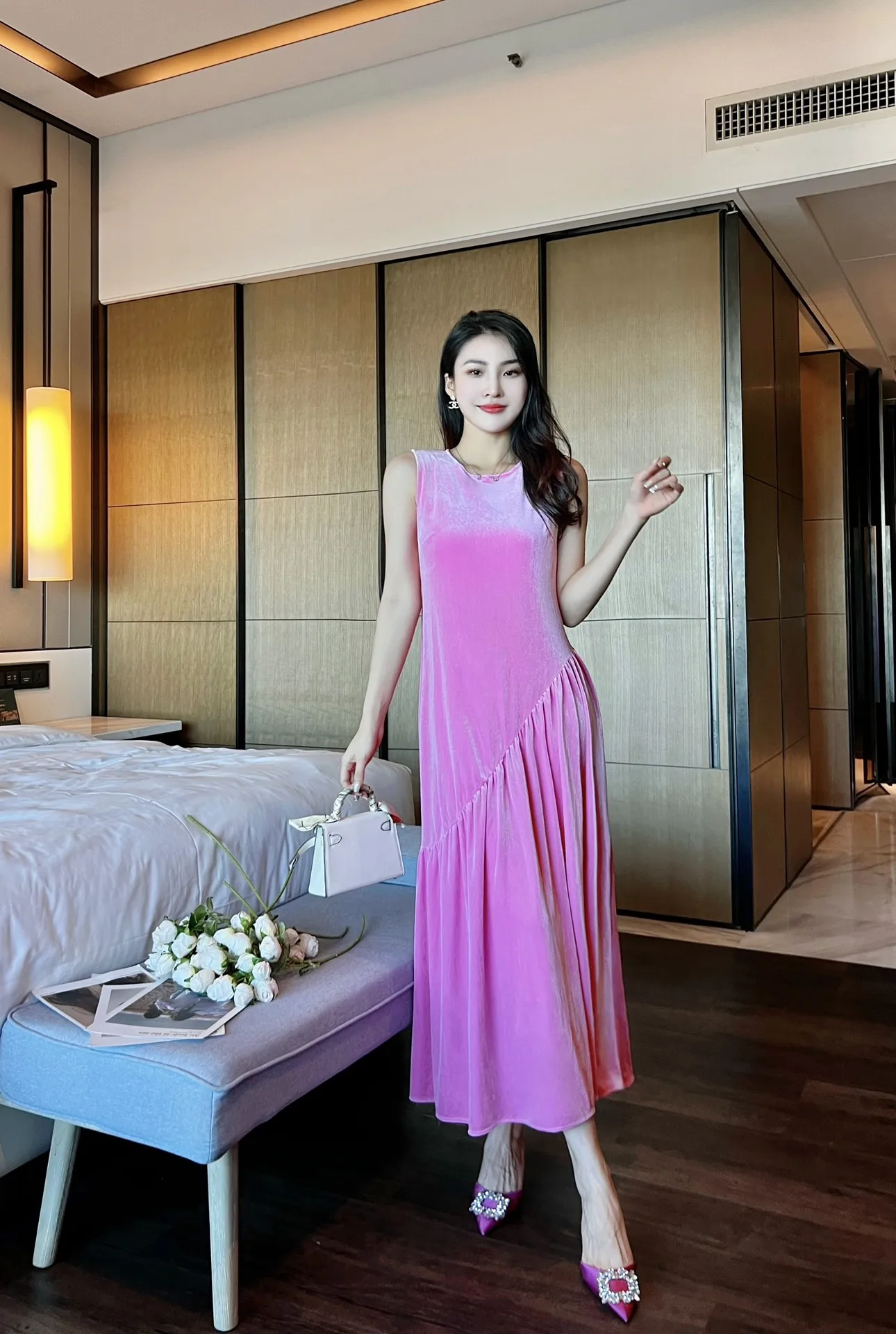 

2023 Spring/Summer Fashion New Women's Clothing Sleeveless Dress 0814