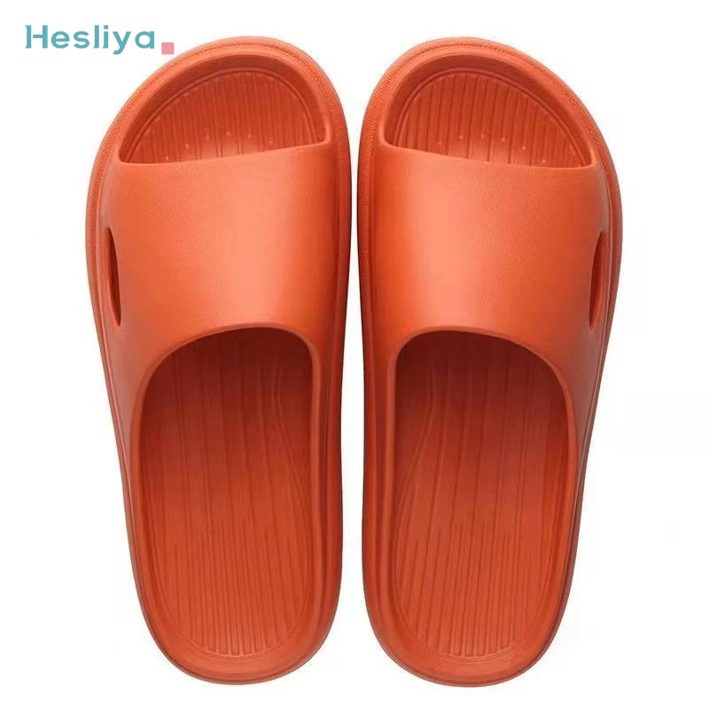 

Thin-soled Slippers Women's Striped Soft-soled EVA Sliders Indoor Home Noise-cancelling Sandals Bathroom Non-slip Flip-flopsshoe