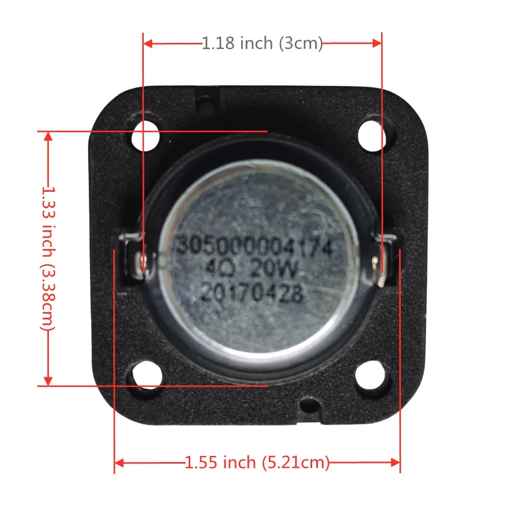 2-дюймовые пьезоэлектрические динамики 4 Ом 20 Вт | Аксессуары для динамиков